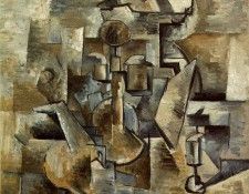 Braque Violin and candlestick, 1910, San Francisco Museum of. , 