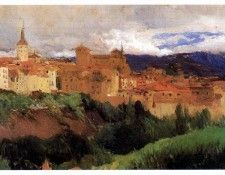 ls Sorolla 1906 Vista de Segovia.  Sorolla