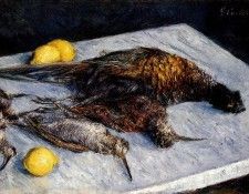 Caillebotte Gustave Game Birds And Lemons. , 