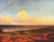 cropsey the narrows from staten island 1866-8. Cropsey, Jasper Francis