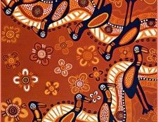 Balarinji-Australian Aboriginal Art-pa Balarinji 09 Jabiru. Balarinji