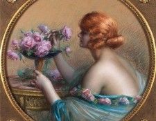 Jeune Femme Arrangeant Les Roses. Enjolras, Delphin