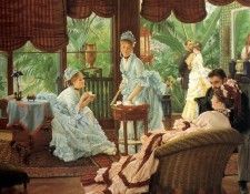 In the Conservatory. Tissot,  
