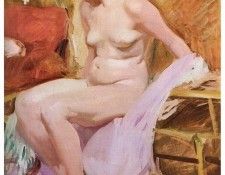 ls Sorolla 1914 Desnudo de mujer.  Sorolla