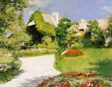 Caillebotte Gustave Farmers house in Trouville Sun. , 