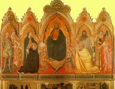 Orcagna,A. The Strozzi altarpiece, 1354-57, 190x296 cm, Capp. Orcagna,