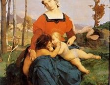 The Virgin the Infant Jesus and St John. , -