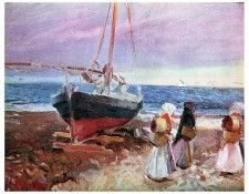 ls Sorolla 1907 Pescadoras en la playa de Valencia.  Sorolla