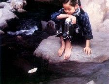 Child by the water. Han-Wu Shen