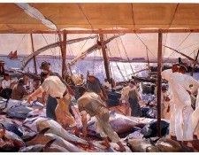 ls Sorolla 1919 La pesca del atun Ayamonte.  Sorolla