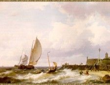 Koekkoek Rough-Seas-off-the-Dutch-Coast-sj. Koekkoek