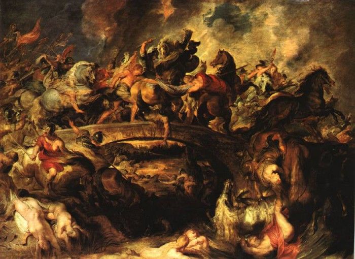 Rubens Battle of the Amazons 1618  Alte Pinakothek Munchen. ,  
