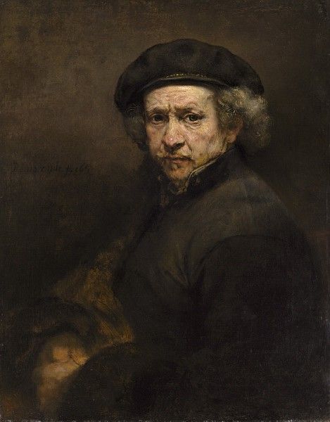 REMBRANDT SELF-PORTRAIT 1659 NG WASHINGTON.    