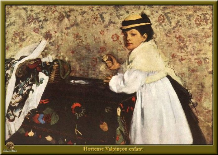 PO Degas 16 Hortense Valpinon enfant(1869). , --