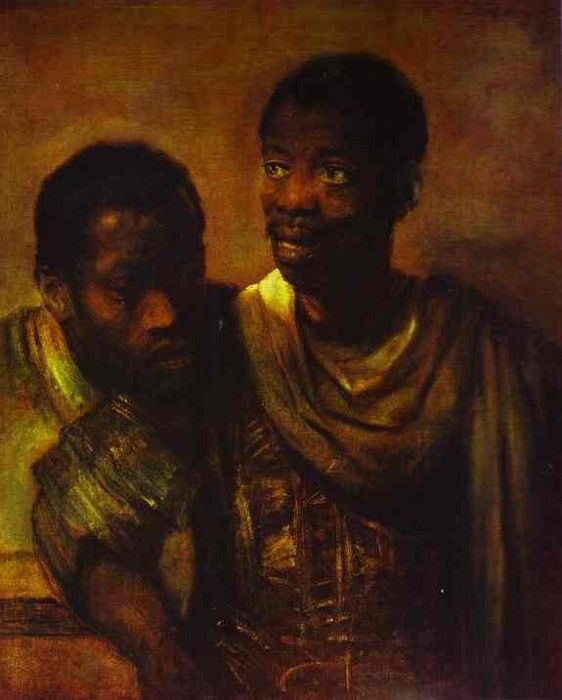 Rembrandt - Two Negroes.    
