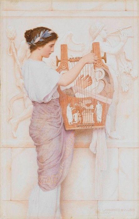 Girl with lute. Bulleid  