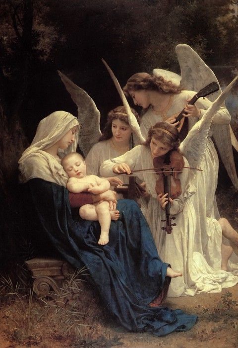   ,   [The Virgin with Angels playing music] (1881, Museum at Forest Lawn Memorial-Park, Glendale). ,  