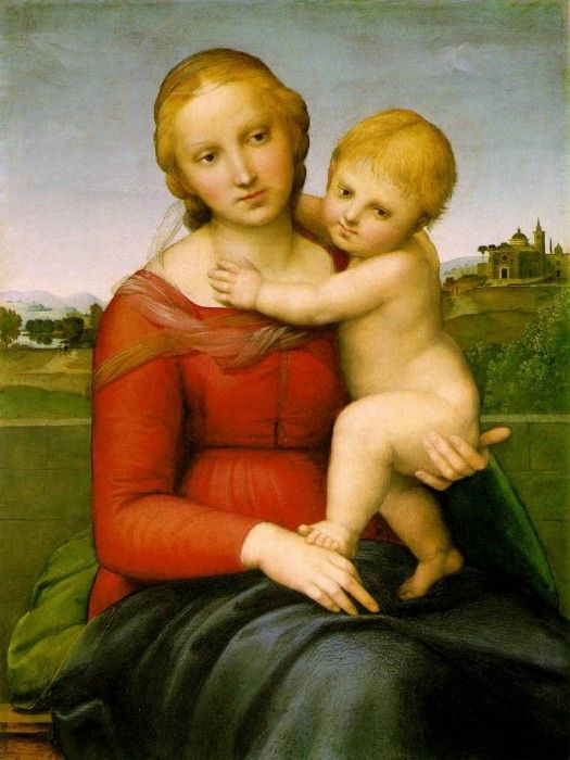 Raffaello The small Cowper Madonna, ca 1505, 59.5x44 cm, NG . 
