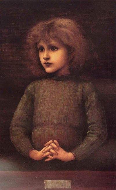 Burne Jones Portrait of a Young Boy. -   