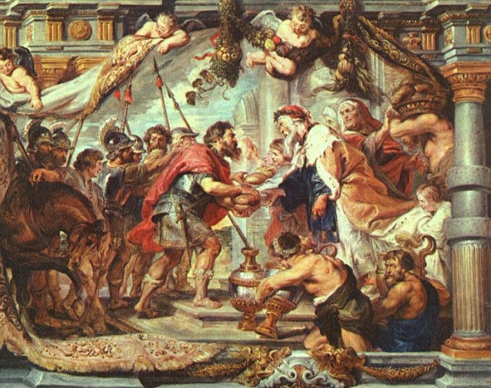 Rubens The Meeting of Abraham and Melchizedek, 1625, wood, T. ,  