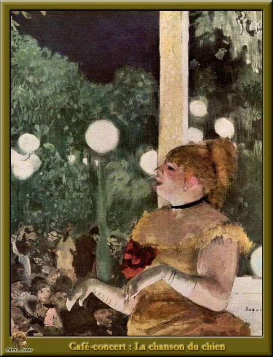 PO Degas 06 Cafe-concert - La chanson du chien(1875-1877). , --