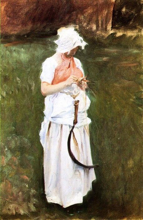 Sargent John Singer Girl with a Sickle. ,  