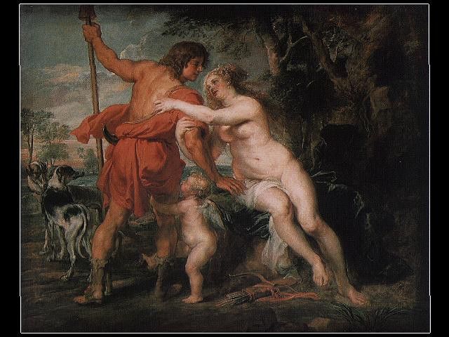 Rubens Venus and Adonis ca 1635 Metropolitian Museum of Art,. ,  