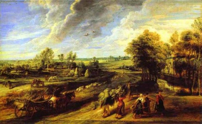 Peter Paul Rubens - Return of the Peasants from the Fields. ,  