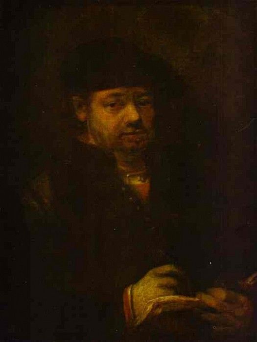 Rembrandt - Self-Portrait with a Sketch-Book.    