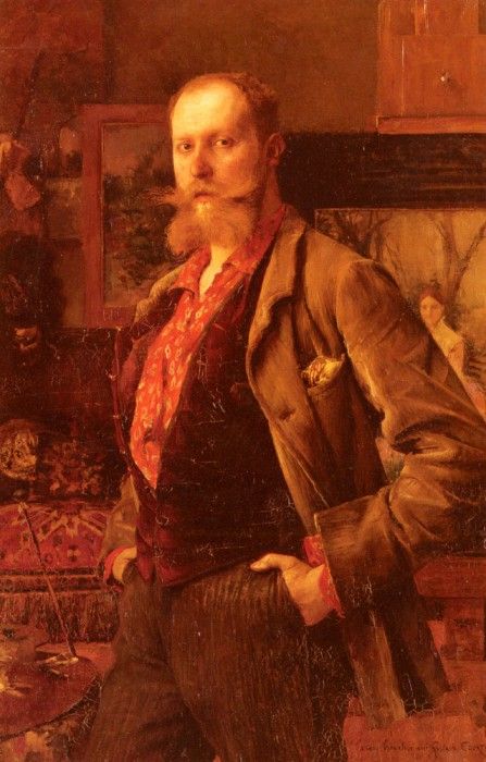Dagnan Bouveret Portrait Of Gustave Courtois. Dagnan-Bouveret, --