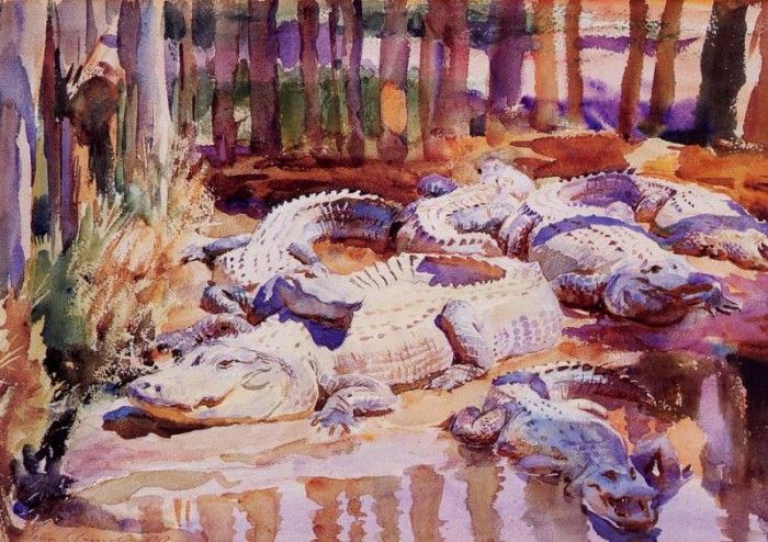 John Singer Sargent - Muddy Alligators, De. ,  