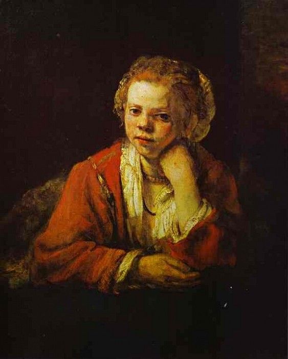 Rembrandt - Young Girl at the Window.    