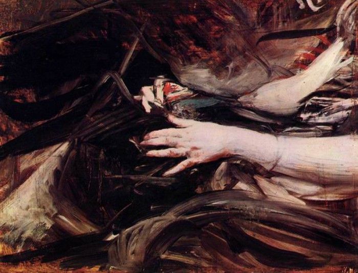 Sewing Hands of a Woman. Boldini, 