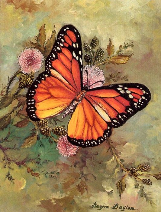 Benjie Baylon - Butterfly (mouthpainted), De. Baylon, 