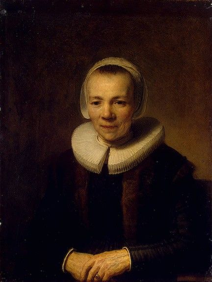 Rembrandt Portrait of Baertje Martens, circa 1640, 75x56 cm,.    