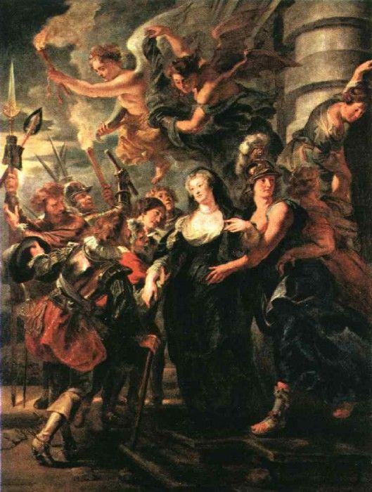 Rubens The Queen Flees France, 1621-1625, Louvre. ,  