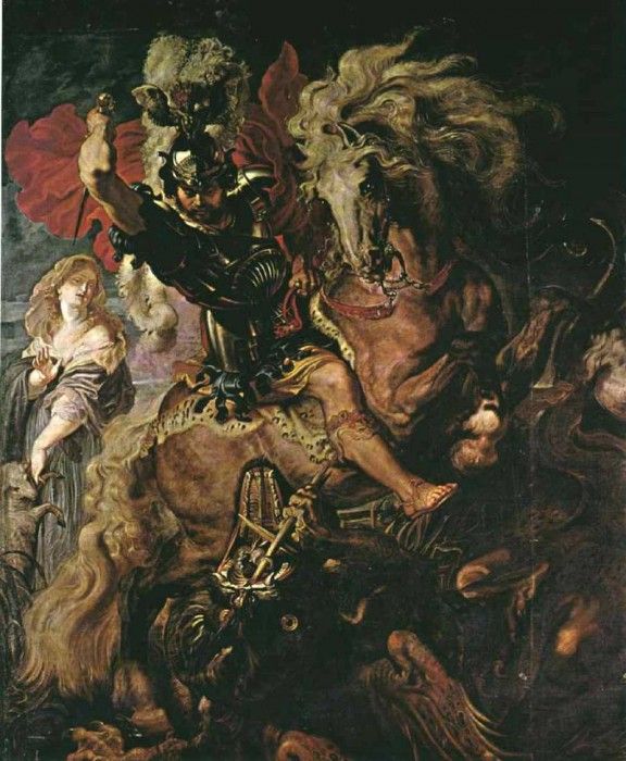 Rubens Saint George ans the dragon, 1606-1610, Prado. ,  