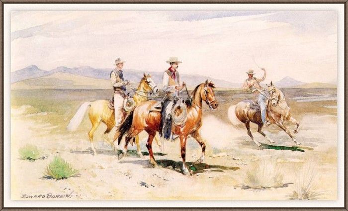 Borein Three-Wyoming-Cowboys-sj. Borein, 