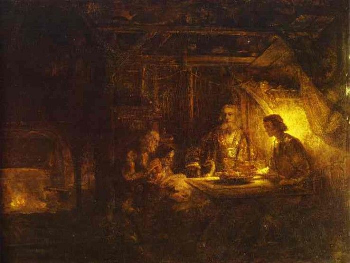 Rembrandt - Philemon and Baucis.    