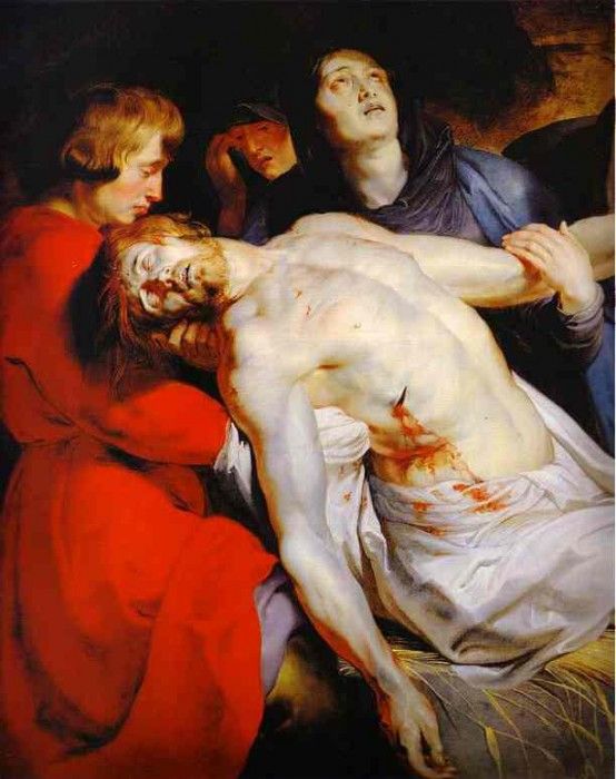 Peter Paul Rubens - The Entombment (detail). ,  