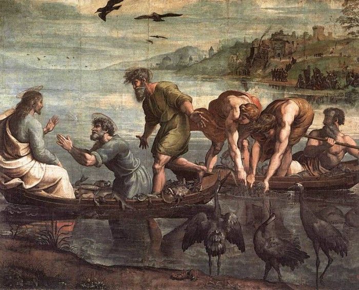 Raphael The Miraculous Draught of Fishes. 
