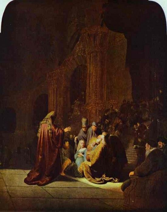 Rembrandt - The Presentation of Jesus in the Temple.    