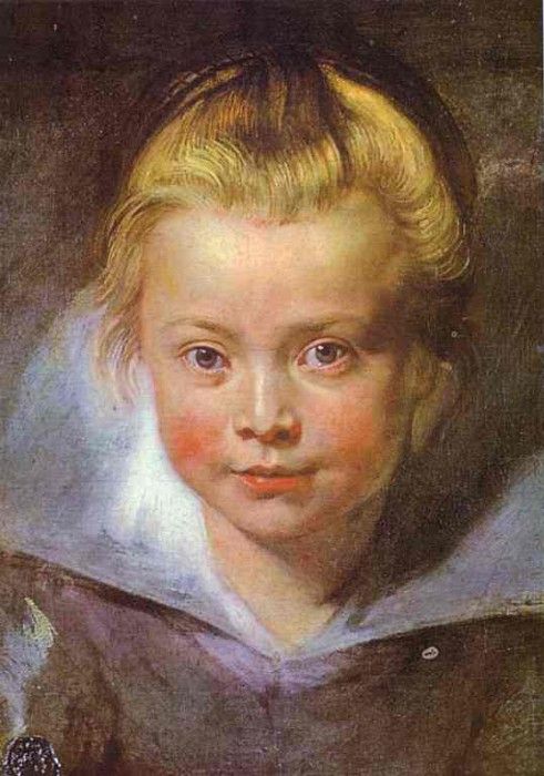 Peter Paul Rubens - Head of a Girl. ,  