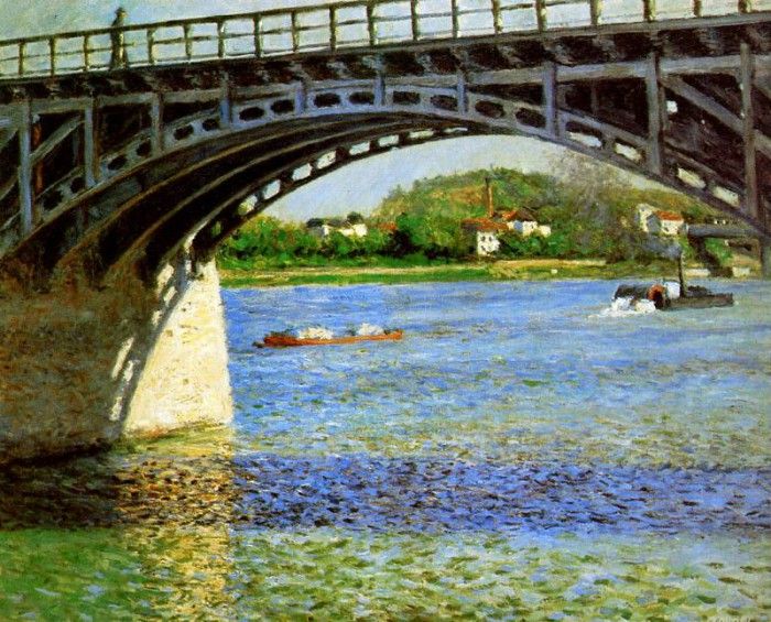 Caillebotte Gustave The bridge of Argentueil Sun. , 