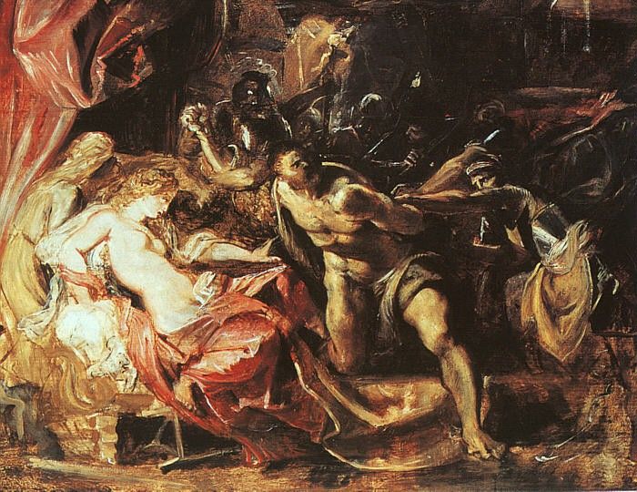 Rubens The Capture of Samson, 1609-10, oil on panel, The Art. ,  