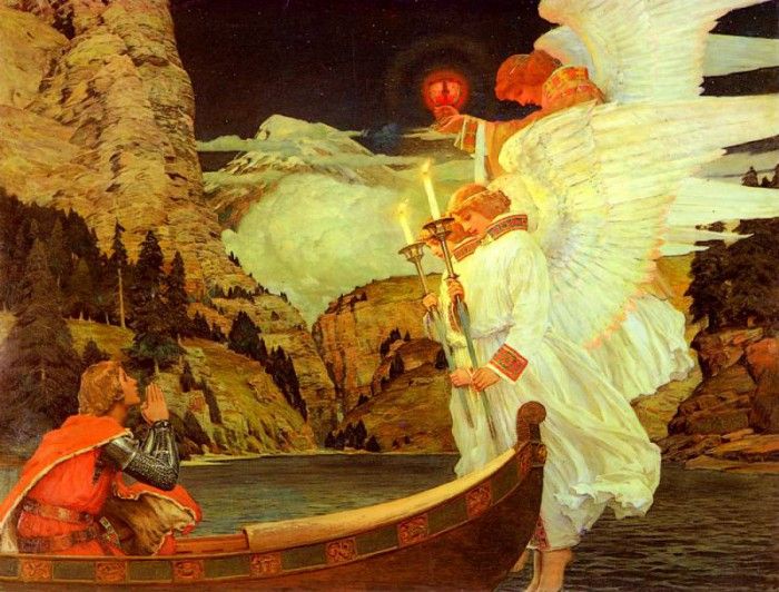 Waugh Frederick Judd The Knight Of The Holy Grail. , . 