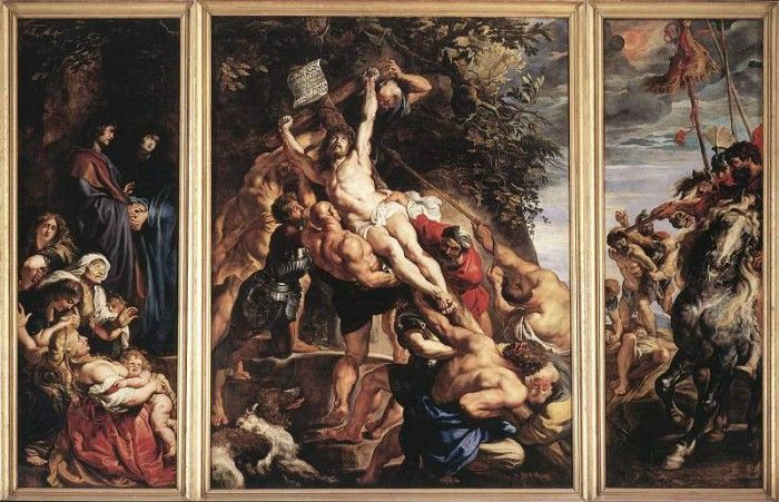 Rubens Raising of the Cross. ,  