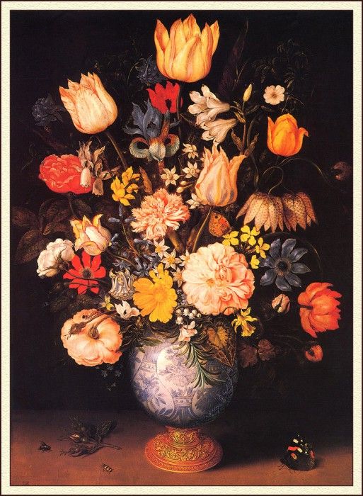 bs-flo- Ambrosius Bosschaert The Elder- Large Bouquet. Bosschaert,  II