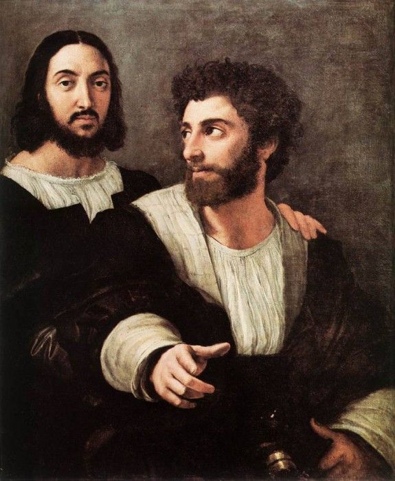 Raffaello - Double Portrait - Louvre. 