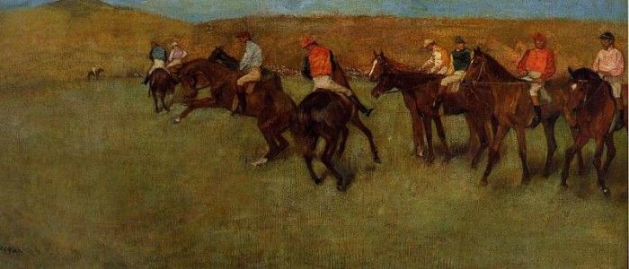 Degas Edgar At the Races Before the Start. , --